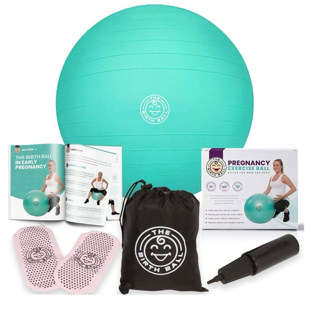 The Birth Ball Pregnancy Exercise Ball - Teal